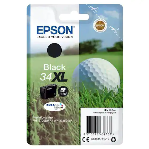 Epson Bläckpatron T3471 XL Svart