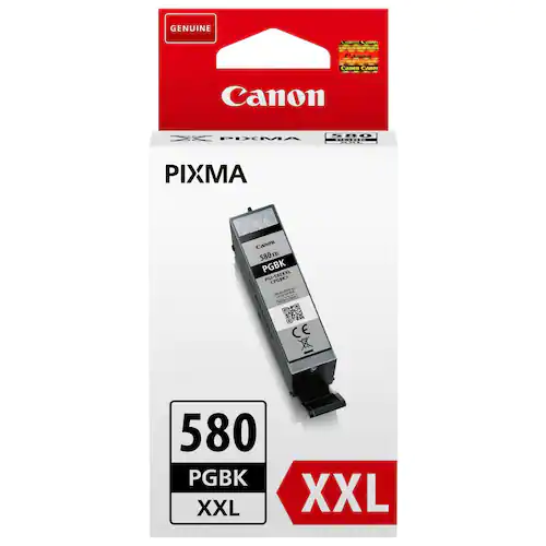 Canon PGI-580PGBK XXL-pigmentbläckpatron, extra hög kapacitet, svart, 25,5 ml