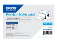 Epson Premium - Matt - 102 x 76 mm 440 etikett (er) (1 rulle/rullar x 440) matrisskurna etiketter - för Epson TM-C3400-LT ColorWorks CW-C4000E TM C3400, C3400BK, C3400E, C3400U, C3500