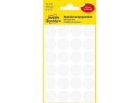 Avery Zweckform - Färgkodningspunkt - 1,8 cm diameter - icke-magnetisk - vit (paket om 96)