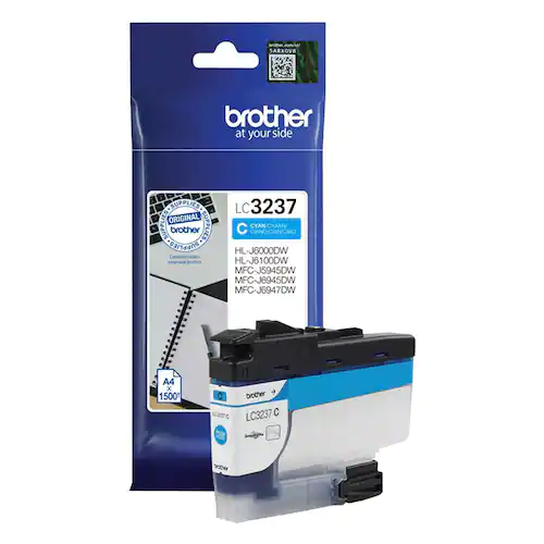 Brother Bläckpatron LC3237C Cyan