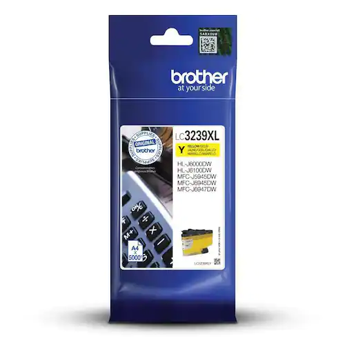 Brother Bläckpatron LC3239XLY Gul