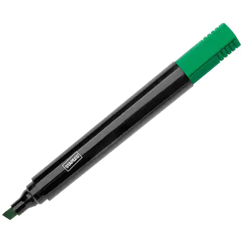Staples Märkpenna skuren grön