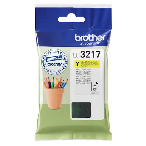 Brother Bläckpatron LC3217Y Gul