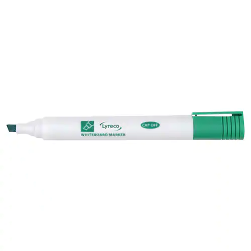 Lyreco Whiteboardpenna drywipe sned grön