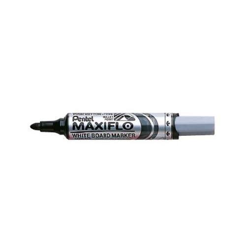 Pentel Whiteboardpenna Maxiflo rund svart