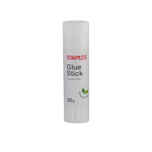 Staples Limstift, 20 g, klar, 25 x 25 x 94 mm