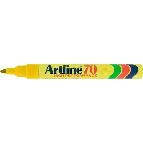 Artline Märkpenna 70 permanent rund gul