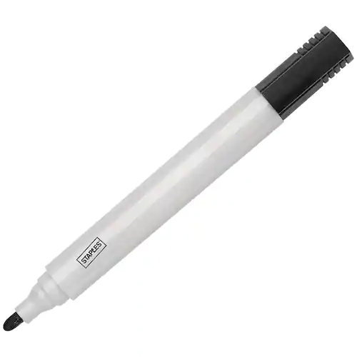 Staples Whiteboardpenna, Remarx™, icke-permanent bläck, 1–2 mm, svart