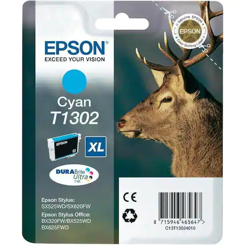 Epson Bläckpatron C13T13024012 Cyan