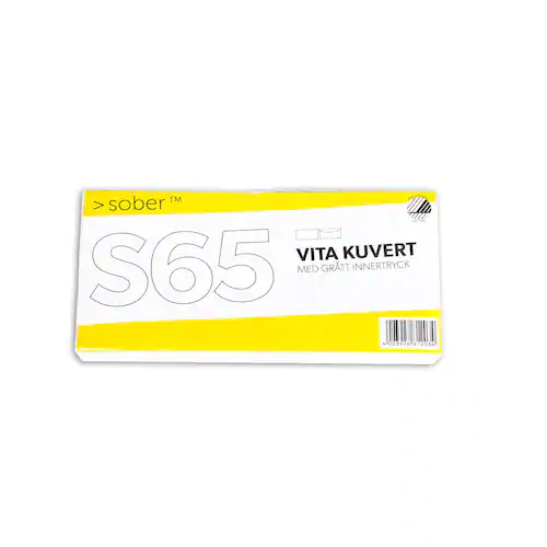 SOBER® Kuvert konsument-fp S65 FH vit