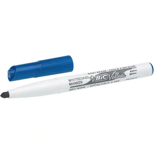 BIC® Whiteboardpenna Velleda® 1741 medelfin kulspets, blå