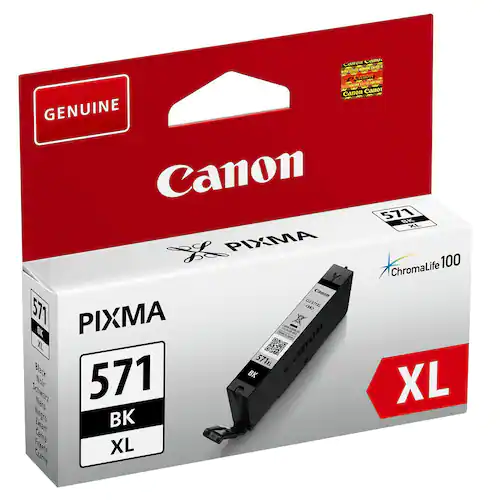 Canon Bläckpatron CLI-571BK (0331C001), svart, singelpack, standardkapacitet