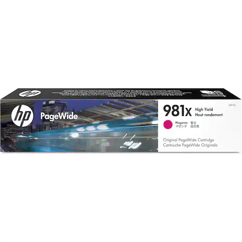 HP Bläckpatron, 981X, L0R10A, magenta, singelförpackning, hög kapacitet