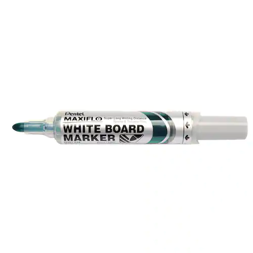 Pentel Whiteboardpenna Maxiflo rund grön
