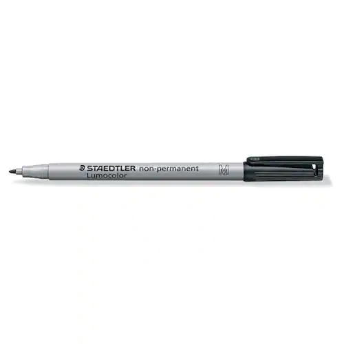 STAEDTLER Lumocolor Icke-permanent märkpenna, 315, mediumspets, 1 mm linjebredd, svart
