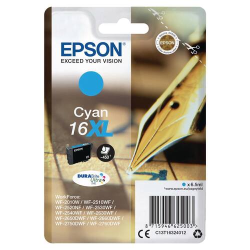 Epson Bläckpatron C13T16324012 Cyan