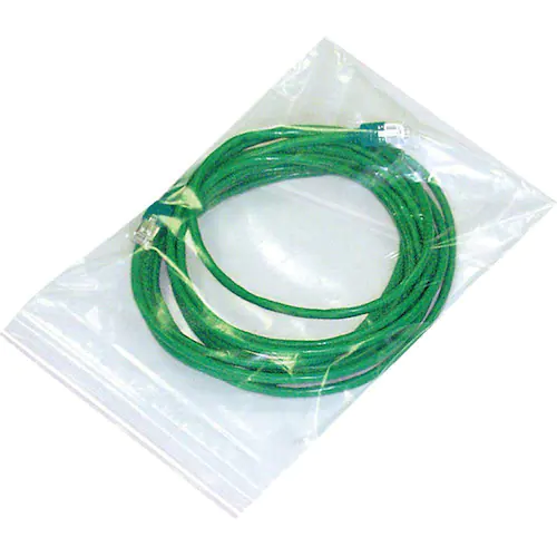 Staples Plastpåse, klämförslutning, återförslutningsbar, transparent, 80 x 120 mm, 100-pack