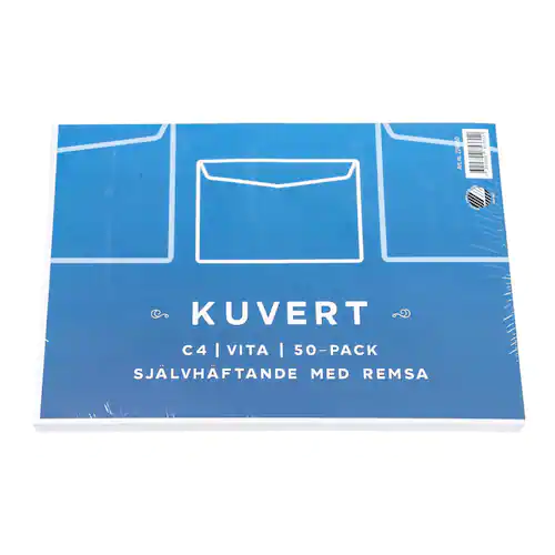 Emo Kuvert Konsument C4 Vit Remsa