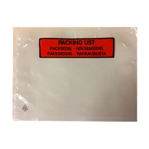 Packsedelskuvert C6 med tryck