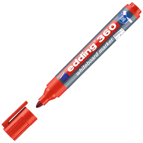 edding Whiteboardpenna 360, 1,5–3 mm, röd