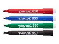 Whiteboardmarkers Penol 850 2-5mm med 4 st. ass. färger