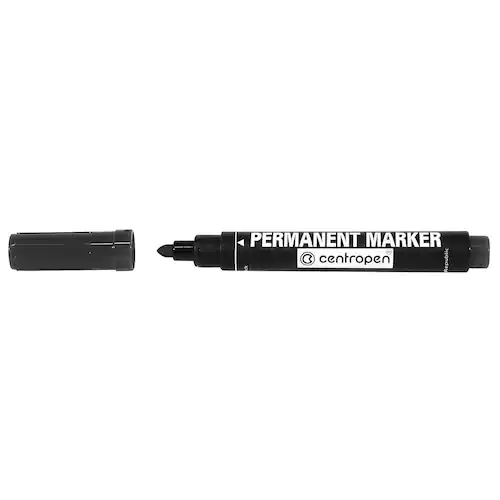 Märkpenna Permanent märkpenna, 2,5 mm linjebredd, svart