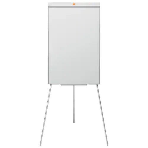 Nobo Klassiskt staffli i stål för blädderblock och mobil whiteboard, magnetisk stålyta, aluminiumram
