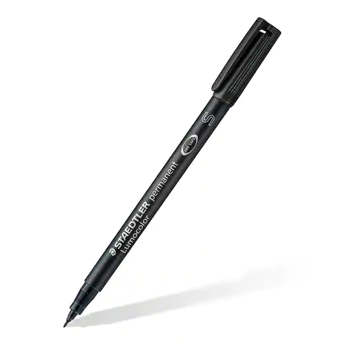 STAEDTLER Lumocolor Universalpenna Lumocolor® 313 permanent, extra tunn spets, svart