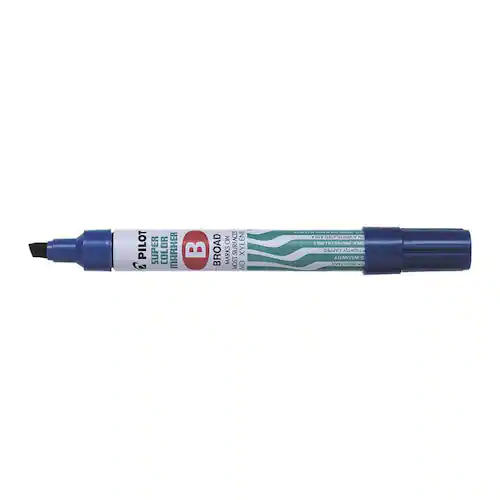 Pilot Märkpenna Super Color Marker permanent, broad, snedskuren spets, blå