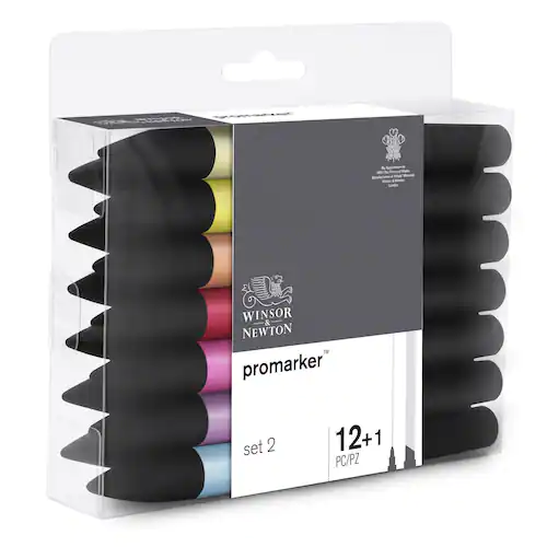 WINSOR & NEWTON Promarker Softa färger Fine/Broad