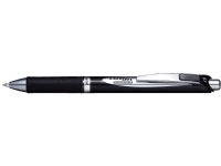Pentel BLP77-AX, Retractable gelpenna, Svart, Svart, Silver, 0,7 mm, Pigmentbläck, Box