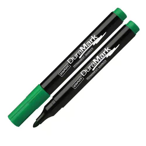 Staples Märkpenna rund 1-3mm grön