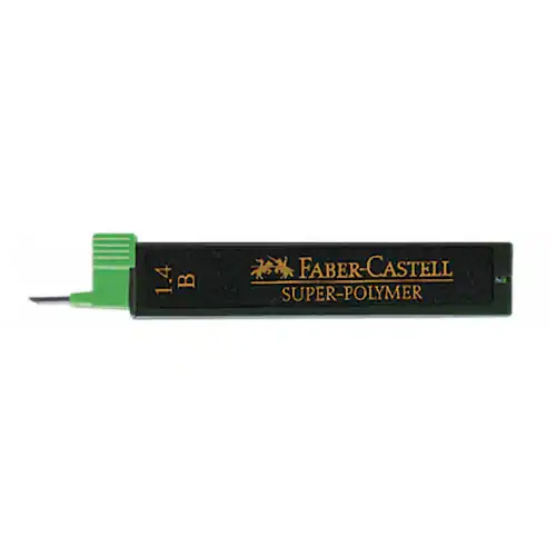 Faber-Castell Stift till mekanisk Super Hi-Polymer-stiftpenna, 1,4 mm B-stift