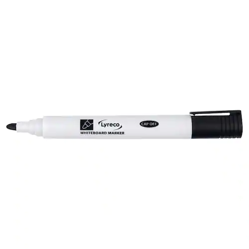Lyreco Whiteboardpenna drywipe rund sv