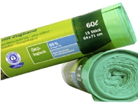1x15 Secolan Garbage Bags with drawstring 60 l green