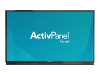 Promethean ACTIVpanel Nickel AP7E-U75-EU-1 - 75 Diagonal klass LED-bakgrundsbelyst LCD-skärm - interaktiv - med inbyggd interaktiv whiteboard, pekskärm (multitouch) - 4K UHD (2160p) 3840 x 2160 - direktupplyst LED