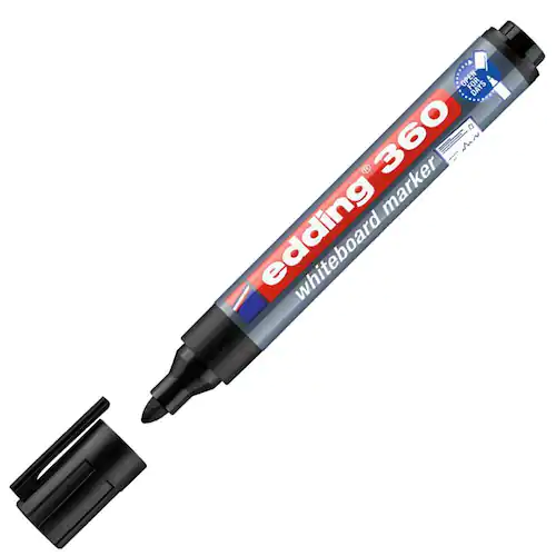 edding Whiteboardpenna 360, 1,5–3 mm, svart
