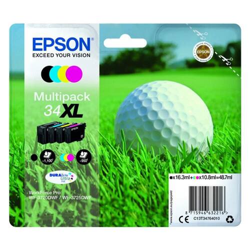 Epson Bläckpatron T3476 BK/C/M/Y XL 4/FP