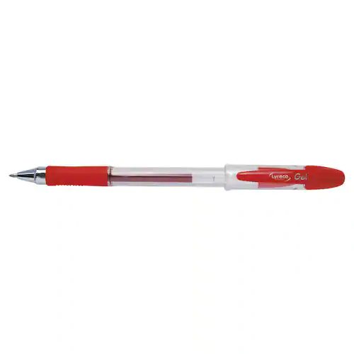 Lyreco PREMIUM Gelpenna grip 0,7mm röd
