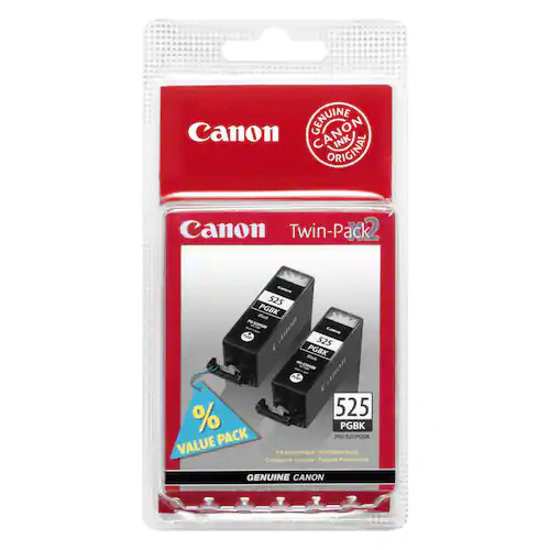 Canon Bläckpatron, PIXMA PGI-525 PGBK, 4529B010, svart, dubbelförpackning