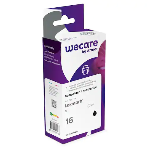Wecare Bläckpatron LEXMARK 16 Svart