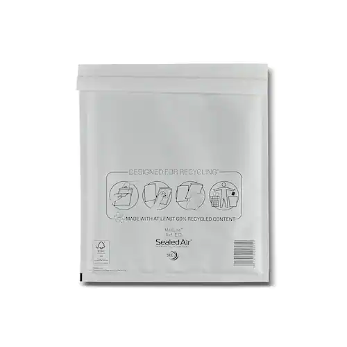 Mail Lite® Bubbelpåse E2 220x260mm vit 100/FP