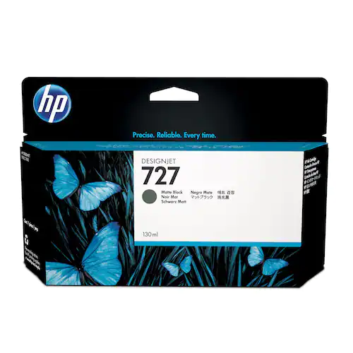 HP Bläckpatron B3P22A 727 Mattsvart