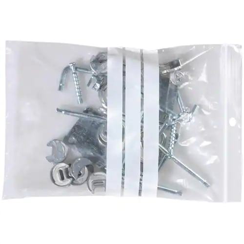 Staples Plastpåse, påskrivbar, klämförslutning, återförslutningsbar, transparent, 160 x 220 mm, 100-pack