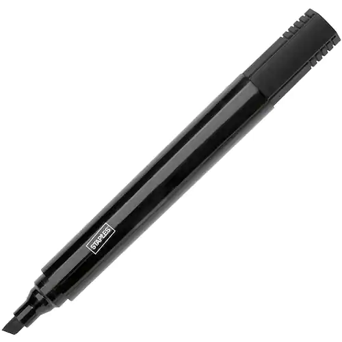 Staples Märkpenna skuren svart