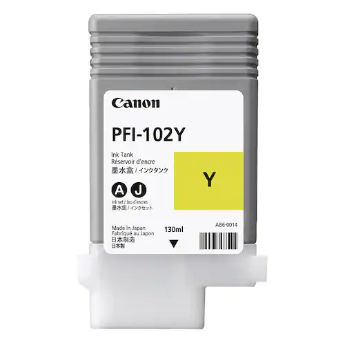 Canon Bläckpatron PFI-102Y gul