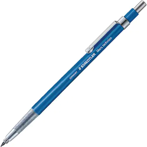Staedtler Mars Stiftpenna, Mars Technico, 2 mm HB-stift, blå pennkropp