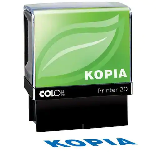 Colop Stämpel standardtext KOPIA