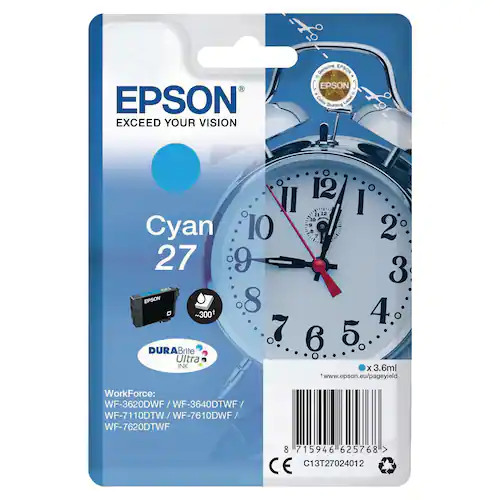 Epson Bläckpatron C13T27024012 Cyan
